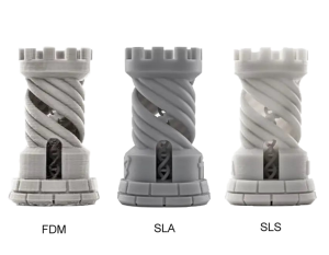 FDM vs SLA vs SLS